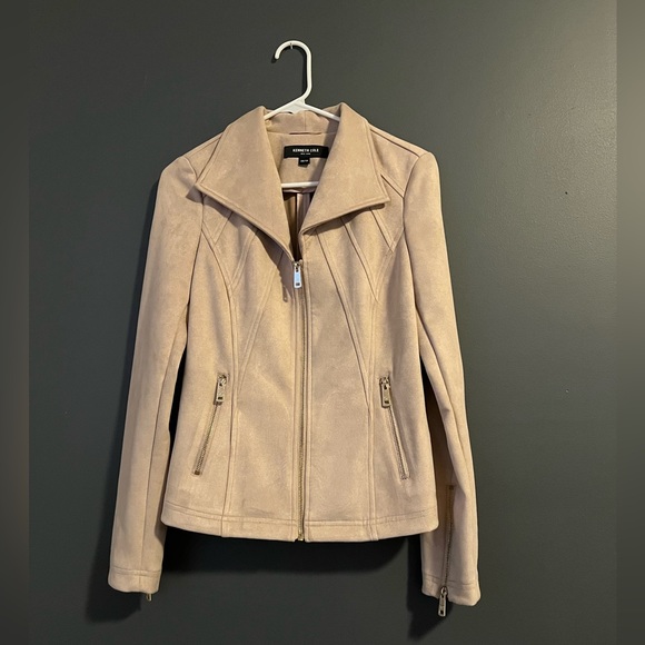 Kenneth Cole Jackets & Blazers - Kenneth Cole faux suede jacket light pink Size X-Small